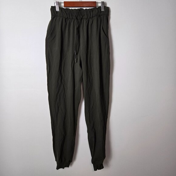 Lululemon Women's Size 4 Keep Moving Jogger Athletic Pants Olive Green High-Wais - Picture 1 of 12
